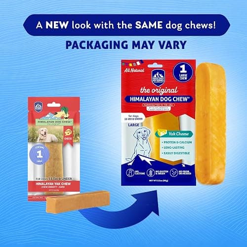 Himalayan Dog Chew Original Yak Cheese Chew, 1 Large Stick, 3.3 oz, Gluten Free, Healthy Treats, Grain & Lactose Free 100% Natural, Long Lasting for Dogs Under 55 lbs thumbnail 8