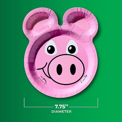 Hefty Zoo Pals Party Edition Paper Plates for Kids, Assorted Animal Designs, 7.75 Inches with Two Dipping Compartments, Multi-Color, 20 Count thumbnail 3