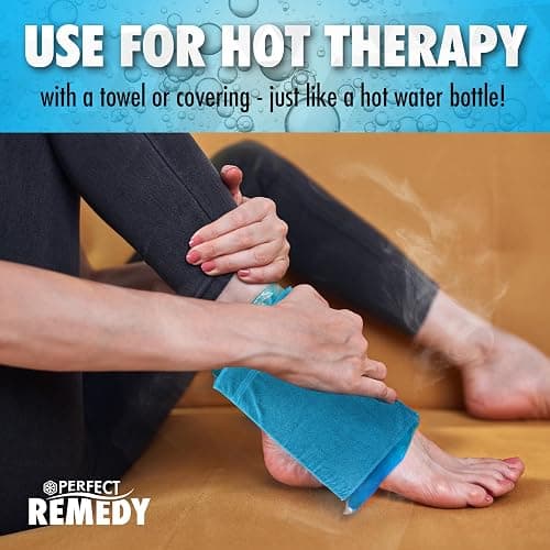 Perfect Remedy Face Ice Pack, Reusable Hot & Cold Ice Face Mask, Gel Compress for Helping with Puffy Eyes and aiding in Conditions of Swelling, Facial Spa Cooling Mask for Women and Men (Blue) thumbnail 8
