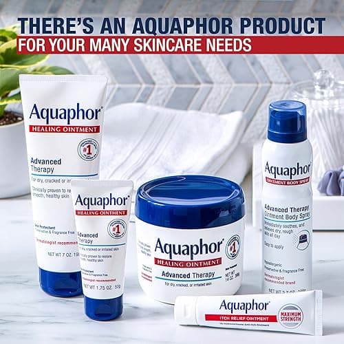 Aquaphor Healing Ointment Advanced Therapy Skin Protectant, Dry Skin Body Moisturizer, 7 Oz Tube thumbnail 15