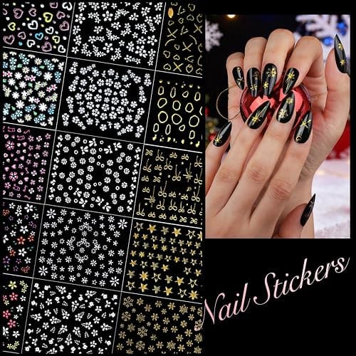Teenitor Acrylic Nail Kit with Clear Coffin Nail Tips, Nail Charms and Gems, Nail Stickers, Nail Art Brushes, Nail Dotting Tools, Nail Stand, Press On Nails Kit for DIY Nail Art thumbnail 6