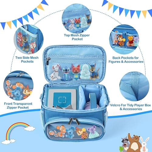 Kowenlic Carrying Case Compatible with Toniebox Starter Set, Carry Bag Compatible with Tonie Figures, Storage Case for Little Tikes Story Dream Machine Starter for Storybook (Purple) thumbnail 8
