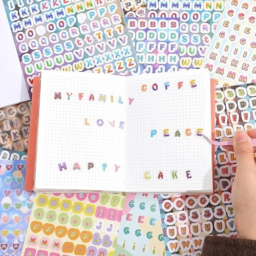 3000+ Pcs Alphabet Sticker for Journaling,Fun & Colorful Craft Letter Stickers for Junk Journal, Scrapbooking Supplies, Ideal DIY Decorative Gift for Women Teen Girls thumbnail 4