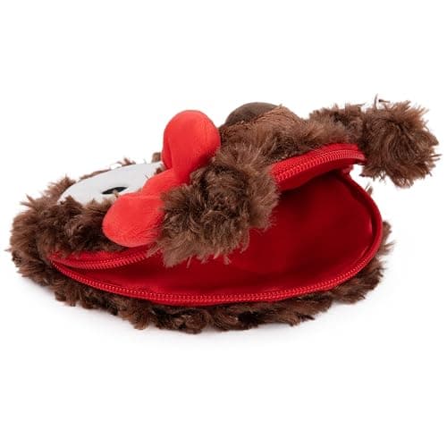 GUND Sanrio Hello Kitty Philbin Teddy Bear Plush Pouch with Zipper for Ages 1 and Up, Brown, 5.5” thumbnail 5
