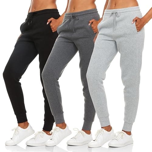BottomLine 3 Pack Sweatpants Women, Comfortable Womens Sweatpants, Fleece Womens Joggers (Available in Plus) - Image 1