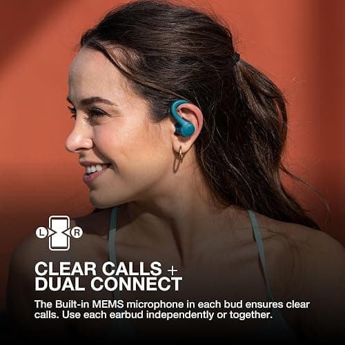 JLab Go Sport+ Wireless Workout Earbuds Featuring C3 Clear Calling, Secure Earhook Sport Design, 35+ Hour Bluetooth Playtime, and 3 EQ Sound Settings (Light Blue) thumbnail 5