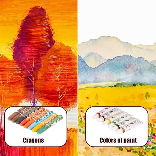 KINSPORY 168-Pack Art Supplies, Deluxe Wooden Art Set Crafts Drawing Painting Coloring Kit, 3 Pack Coloring Pads， Creative Gift Box for Artist Beginners Kids Girls Boys thumbnail 3