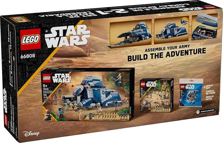 LEGO Star Wars Epic Battle Set Co-Pack - Pretend Play Building Toy for Boys & Girls, Ages 7+ - Includes 13 Droid Figures, 6 Minifigures, & Bonus Gift - Gift for Birthdays - 66808 thumbnail 6
