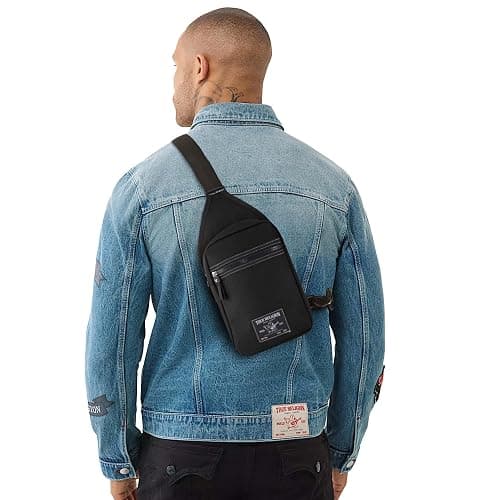 True Religion Crossbody Bag Men – Casual Shoulder Sling Bag for Men, Small Travel Men’s Crossbody thumbnail 2