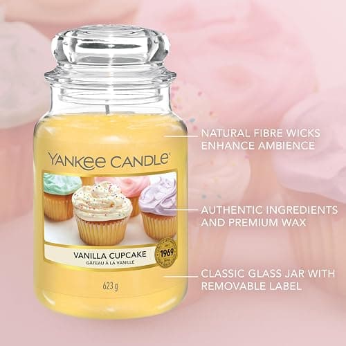Yankee Candle Scented Candle | Vanilla Cupcake Large Jar | Long Burning Candles: up to 150 Hours | Perfect Gifts for Women thumbnail 5