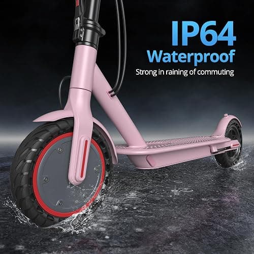 Roinside Electric Scooter- 8.5"/10''/14'' Tires, Up to 19/22MPH, 350W/500W Motor, Max 12/16/21/23/27/62Miles Long-Range Foldable Escooter for Adults Adults Scooter with Double Braking System, App thumbnail 5