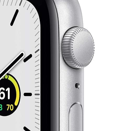 Apple Watch SE (GPS, 40mm) - Silver Aluminum Case with White Sport Band (Renewed) thumbnail 2