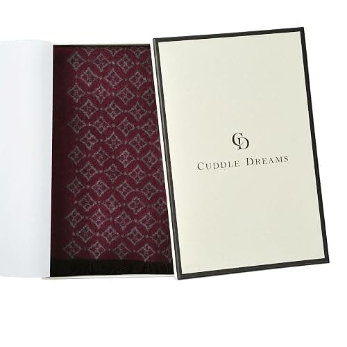 CUDDLE DREAMS Men's Silk Scarves for Winter, 100% Mulberry Silk Brushed, Luxuriously Soft & Warm, Decent Box Packed thumbnail 7