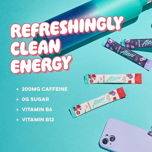 Alani Nu HAWAIIAN SHAVED ICE, Energy Sticks Drink Powder, 200mg Caffeine, Pre Workout Performance with Antioxidants, On-The-Go Drink Mix, Biotin, B Vitamins, Zero Sugar, 5 Calories, 10 Pack thumbnail 5