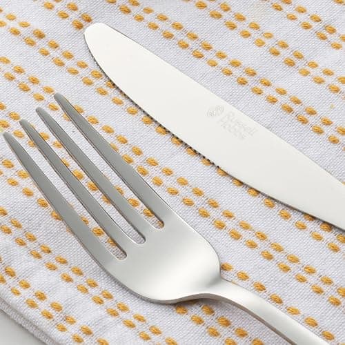 Russell Hobbs RH00023 24 Piece Cutlery Set – Vienna Stainless Steel Flatware Service for 6 People, Knife & Fork Silverware, Dishwasher Safe Knives Forks Spoons, Mirror Polish Finish, Home/Restaurant thumbnail 11