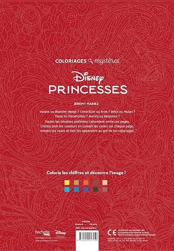 Coloriages mystères Disney - Princesses: Coloriez les chiffres et découvrez l'image thumbnail 2