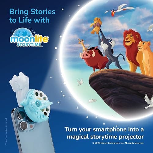Moonlite Storytime Single Story Disc, Disney Classic: The Lion King | Learning Gift for Kids Ages 1 Year & Up, Storybook Art Projection with Sound Effects & Music (Projector Sold Separately) thumbnail 5