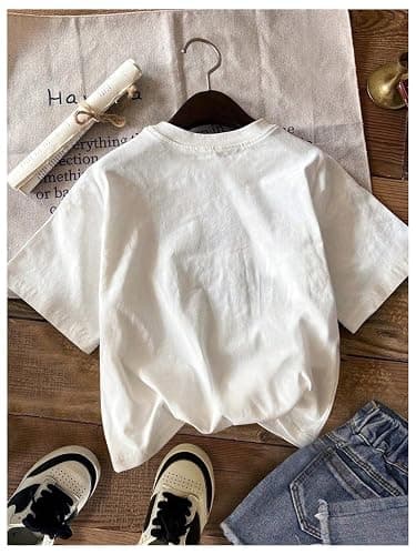 SOLY HUX Girl's Number Graphic Tees Short Sleeve Crew Neck T Shirt Y2k Summer Tops thumbnail 2