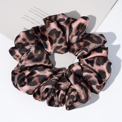 XL Big Silk Scrunchies for Women CEELGON Extra Large Scrunchie Satin Oversized Silk Thick Elastic Fluffy Hair Ties Jumbo Gigantic Soft Chiffon Cute Scrunchy Hair Scrunchies 6 Pack thumbnail 6