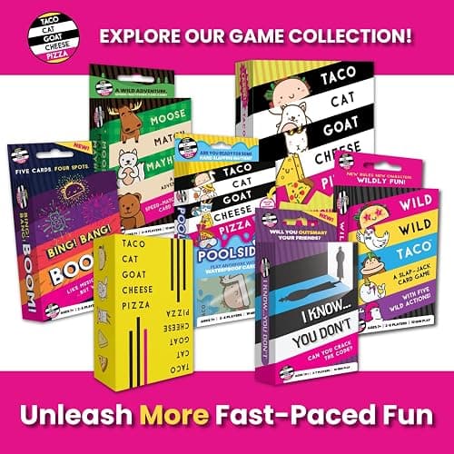 Taco Cat Goat Cheese Pizza Ridiculously Large Edition Wildly Entertaining Oversized Card Game for Family Game Night | Easy to Play 10 Min Rounds | for Kids, Teens, Adults, and Families | 2-8 Players thumbnail 8