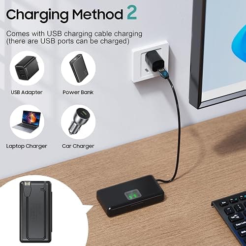 NB-13L Battery(2 Pack) and Charger(2CH) Set,Camera Accessories for Canon G9X,G5X,G1X G7X Mark II/III,SX620/SX720/SX730/SX740 HS, EOS M10/M100/M6,Replacement Rechargeable Lithium Ion Batteries Case thumbnail 7