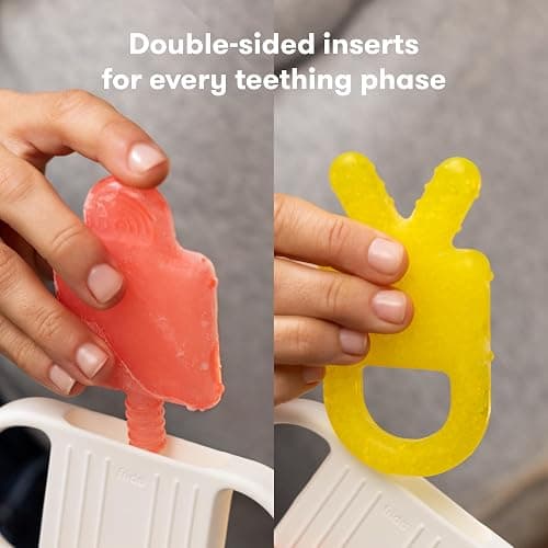 Frida Baby Silicone Teething Toys, 4-in-1 Teether for Babies & Infants, Teething Relief for 0-18 Months, Not-Too-Cold-to-Hold Baby Teether, BPA-Free thumbnail 4
