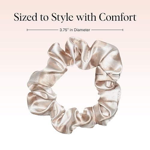 Kitsch Satin Scrunchies for Women - Softer Than Silk Scrunchies | Hair Ties No Damage for Frizz-Free Sleep | Perfect for Day or Night Hair Accessories | Ideal Gifts for Women - Assorted, 5pcs thumbnail 2