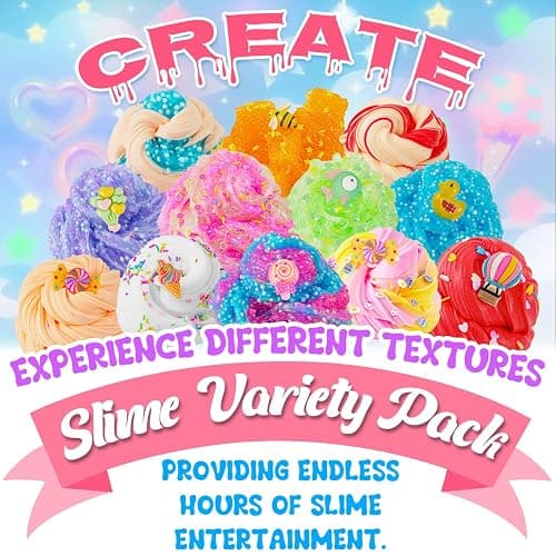 Slime Variety Pack Different Textures, 8 x 100ml Slimes Kit Include Cloud, Clear, Butter Slime, Slimes Party Favors for Kids, Birthday Easter Halloween Boys & Girls Gift thumbnail 8