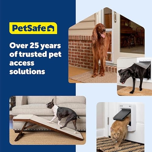 PetSafe Extreme Weather Aluminum Pet Door - Energy-Saving Thermal Barrier Pet Flap with Slide-in Door Locking & Secure Flap Cover - for Dogs Up to 100 lb - Large thumbnail 7