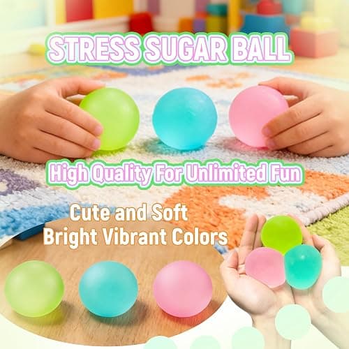 JIAHO Squishy Toys for Kids 3-Pack Squishy Balls Bulk – 2.36" Stress Relief Toy Sensory Stress Balls for Adults, Variety Pack for Kids Classroom, Party Favors Squeeze Decompression Gift thumbnail 5
