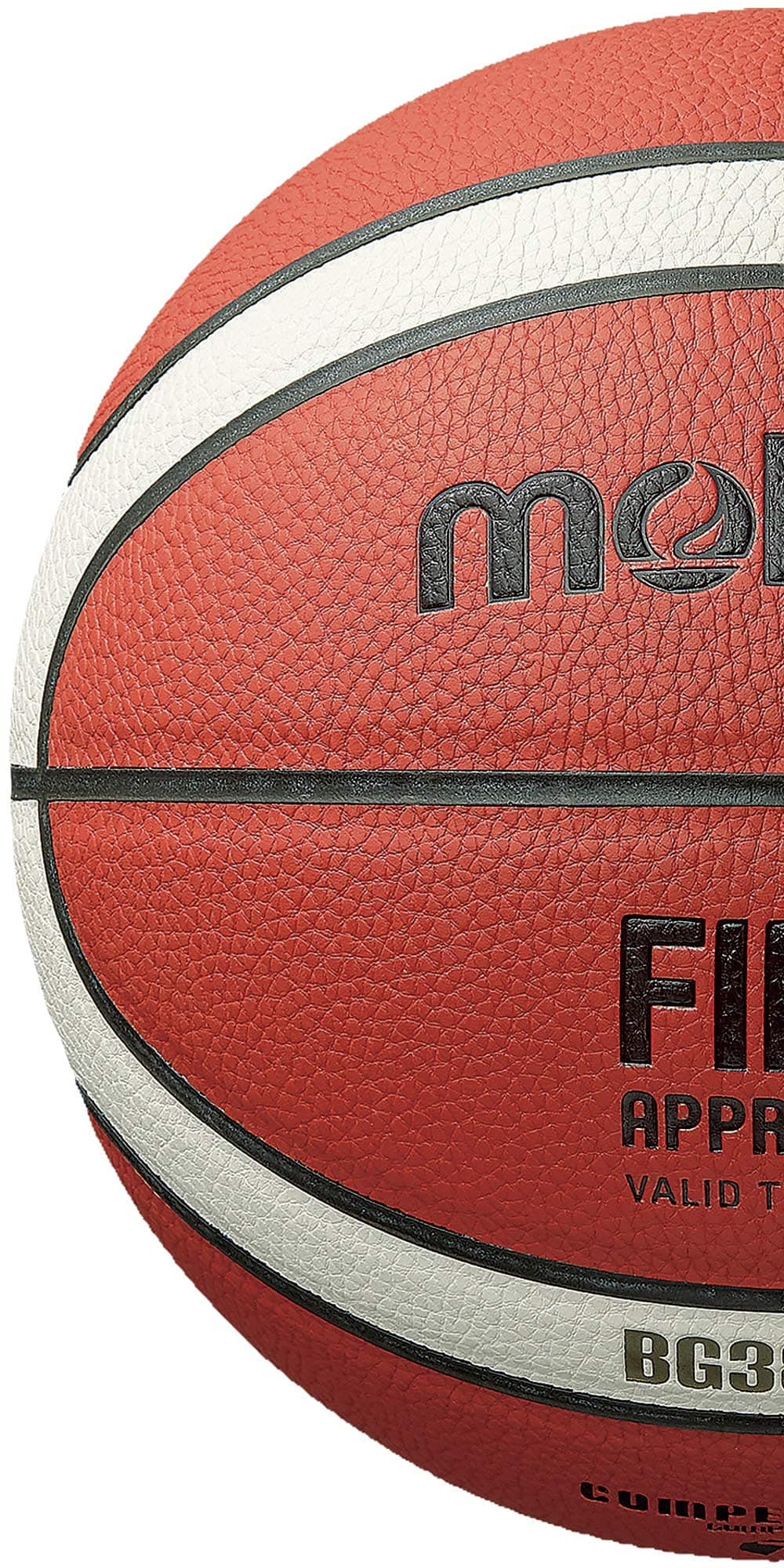 Molten Fiba - Balón de Baloncesto Aprobado, 7 Pulgadas, 12 Paneles, diseño de 2 Tonos, Naranja/Crema, 1 Paquete thumbnail 2