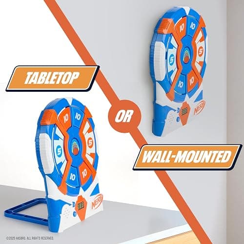 NERF Strike 'N Score Digital Target Game – Arcade-Style Foam Dart Blaster Game with Reactive Targets, Score Display & 4 Game Modes thumbnail 4