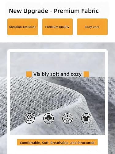 LuminBlaze Men’s Baggy Sweatpants with Elastic Drawstring Waist, Breathable Wide-Leg Casual Loose Cotton Joggers Deep Pockets thumbnail 6