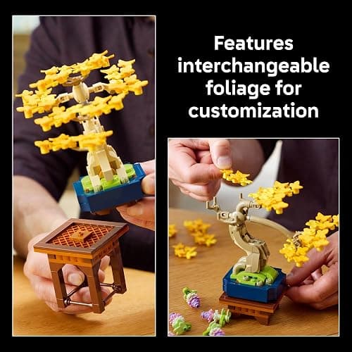 LEGO Botanicals Mini Bonsai Trees Building Set - Artificial Bonsai Tree Building Blocks for Adults, Ages 18+ - DIY Home and Office Decor for Men and Women - Gift for Christmas - 10373 thumbnail 4