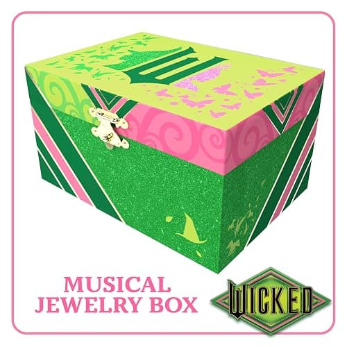 Mini Treasures Wicked Jewelry Box for Girls - Musical Jewelry Box with Spinning Figurine, Wicked Toys for Kids Ages 3-5 - 6 x 4.7 x 3.5 in thumbnail 3