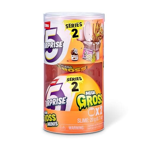 5 Surprise Mega Gross Minis Series 2 (2 Pack) by ZURU Boys, Mystery, Collectible, Mini, Parody, Slime thumbnail 2