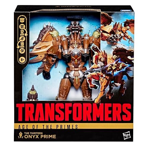 Transformers Age of The Primes Leader Class The Thirteen Onyx Prime, 7.5-inch Converting Action Figure, Robot Toys for Ages 8+ thumbnail 5