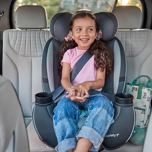 Safety 1st Grow and Go All-in-One Slim Convertible Car Seat, Rear Facing, 5-40 lbs, Forward Facing (30–65 lbs), High Back Booster Seat 40-100 pounds, Iron Frost thumbnail 2