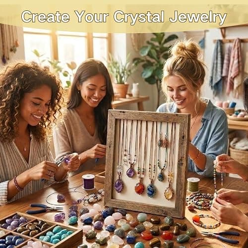 132PCS Multicolor Healing Crystals Gem Stones,0.4inch Polished Crystal Chip | 18 Types Natural Gemstones rocks,Crystals and Healing Stones for Jewelry Making,Reiki,Meditation,Witchcraft,Craft&Home Decor thumbnail 8