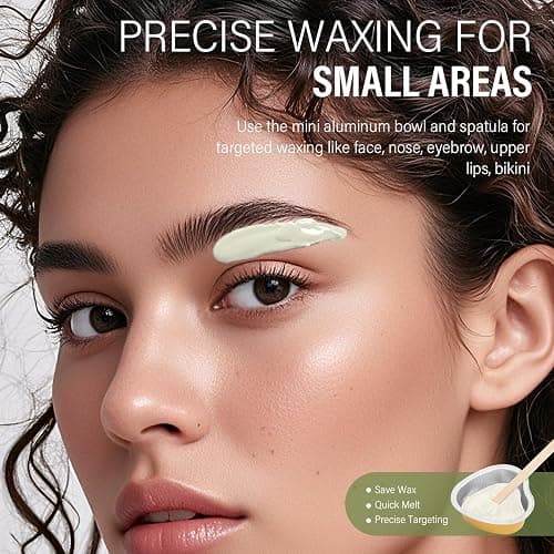 KeShi Waxing Kit for Women Men, Wax Pot with 6 Hard Wax Beans Hair Removal | Green Gentle for Sensitive Skin, Full Body, Legs, Face, Eyebrows, Bikini, Beginner-Friendly, Home Use, Natural Scented thumbnail 4