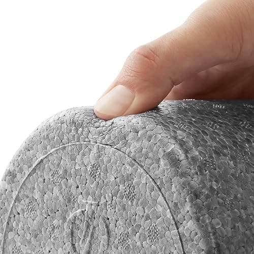Philosophy Gym 18" High-Density Foam Roller for Exercise, Massage, Muscle Recovery - Round, Gray thumbnail 4