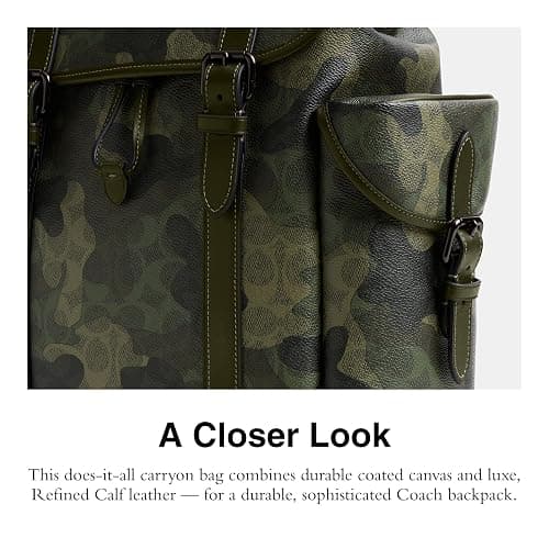 Coach Men's Hitch Backpack in Signature Camo, One Size thumbnail 4