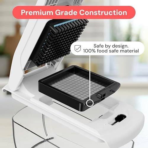 Fullstar The Original Pro Chopper - Vegetable Chopper and Spiralizer, Food Chopper with Container, Fruit Slicer, Kitchen Gadgets & Gifts, Home Essentials (8 in 1, White) thumbnail 6