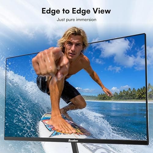 Sealan 24 Inch Computer Monitor, FHD 1080P 100Hz VA Display with Built-in Speaker, HDMI DisplayPort, FreeSync HDR10, 98% sRGB, VESA Mountable Monitor for Home Office Gaming thumbnail 6