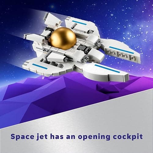 LEGO Creator 3 in 1 Space Astronaut Toy, Building Set Transforms from Astronaut Figure to Space Dog to Viper Jet, Space-Themed Gift Idea for Boys and Girls Ages 9 Years Old and Up, 31152 thumbnail 5