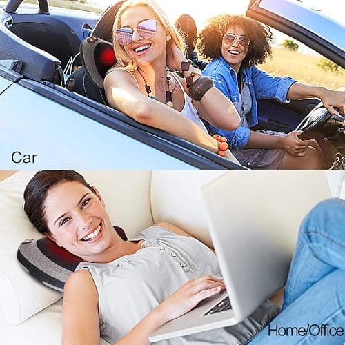 Papillon Shiatsu Back and Neck Massager with Heat, Deep Tissue Kneading,Electric Massage Pillow for Back,Shoulders,Legs,Foot,Body Muscle Pain Relief,Use at Home,Car,Office thumbnail 5