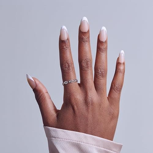 Kiss Core, Press On Nails, Nail glue included, 'Curiosity', White, Medium Size, Almond Shape, Includes 32 Nails, 2g Glue, 1 Manicure Stick, 1 Mini File thumbnail 3