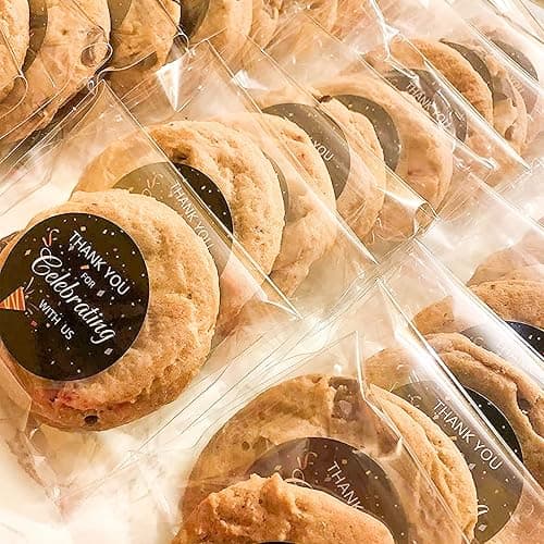 SUREHOME Cookie Bags Cellophane Clear Individual Treat for Cookies, 5x6 Inch Gift Giving Packaging, 100PCS Plastic Self Adhesive Wrappers Candy Bag thumbnail 4