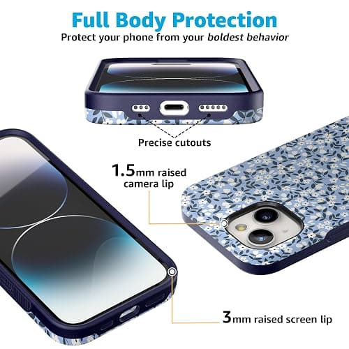 Casely iPhone 15 Case | Picking Daisies | Cottagecore Case | Compatible with MagSafe | Bold Protective Design thumbnail 4