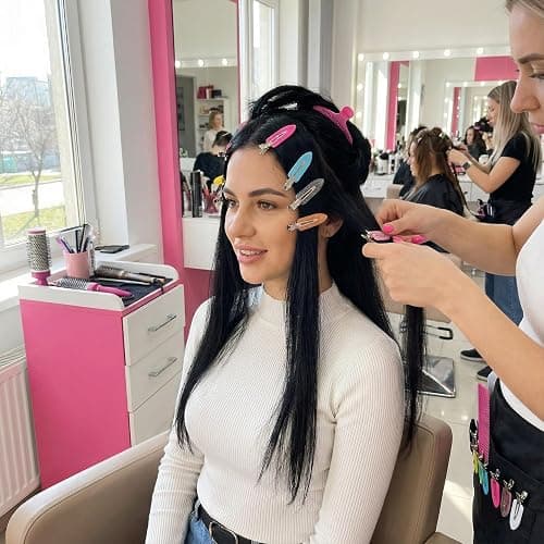 Creaseless Hair Clips for Women Styling 40Pcs Getting Ready No Crease Hair Clips for Bangs Setting No Bend Dent Makeup Clip Application Skincare Clip (Multicolor) thumbnail 3